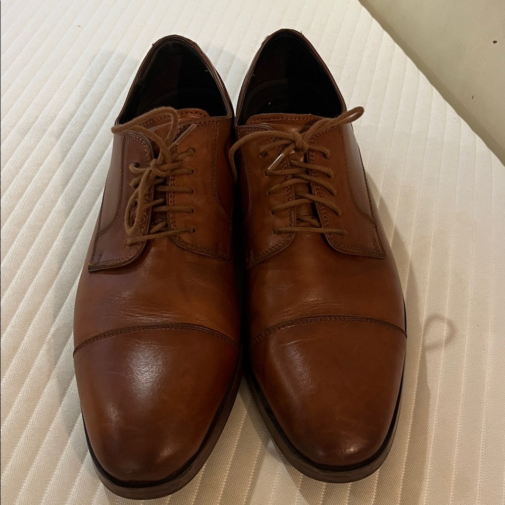 Cole Haan grand os C23771 men leather shoes camel tan size 11M